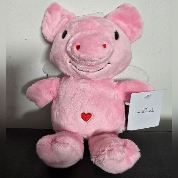 Hallmark Easter Valentine's 8" Plush Flying Pig Stuffed Animal  Exclusive, New - Picture 3 of 5